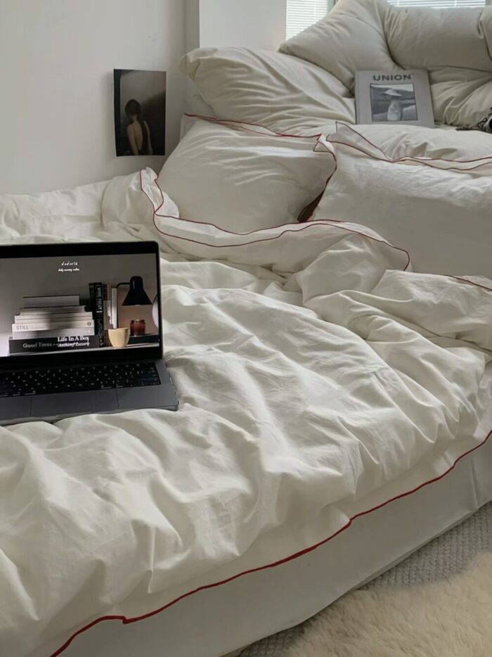 red rim bedding cover set - 画像 (2)