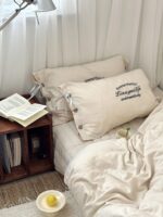 milky cotton bedding cover set