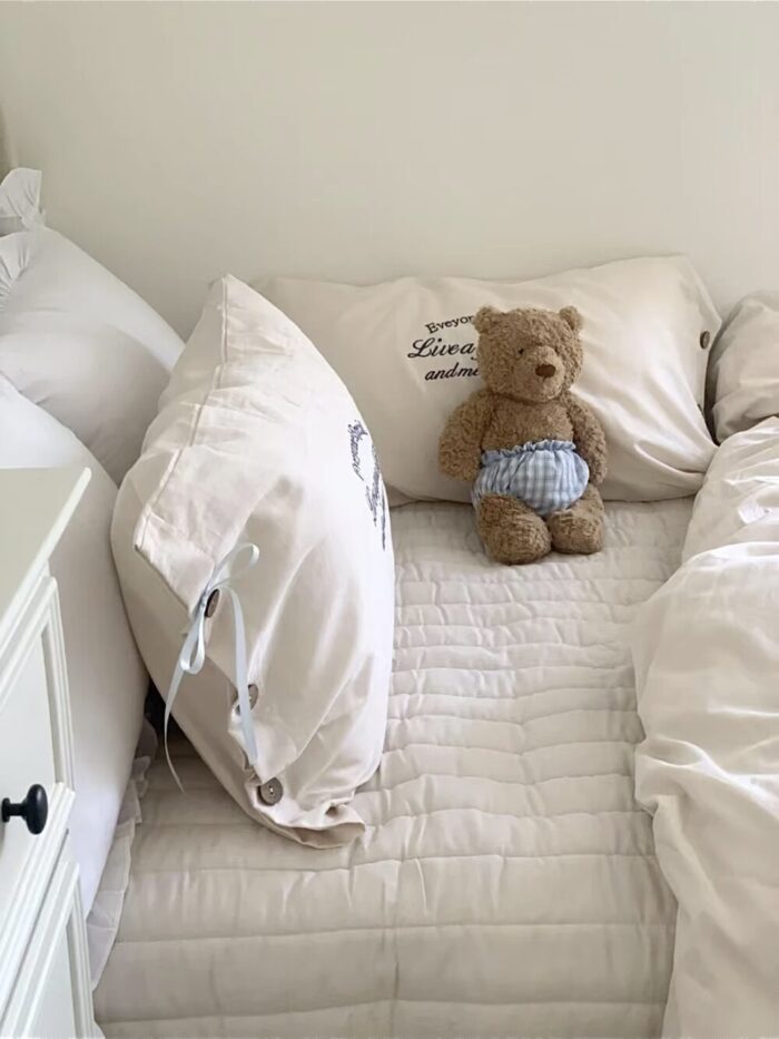 milky cotton bedding cover set - 画像 (5)