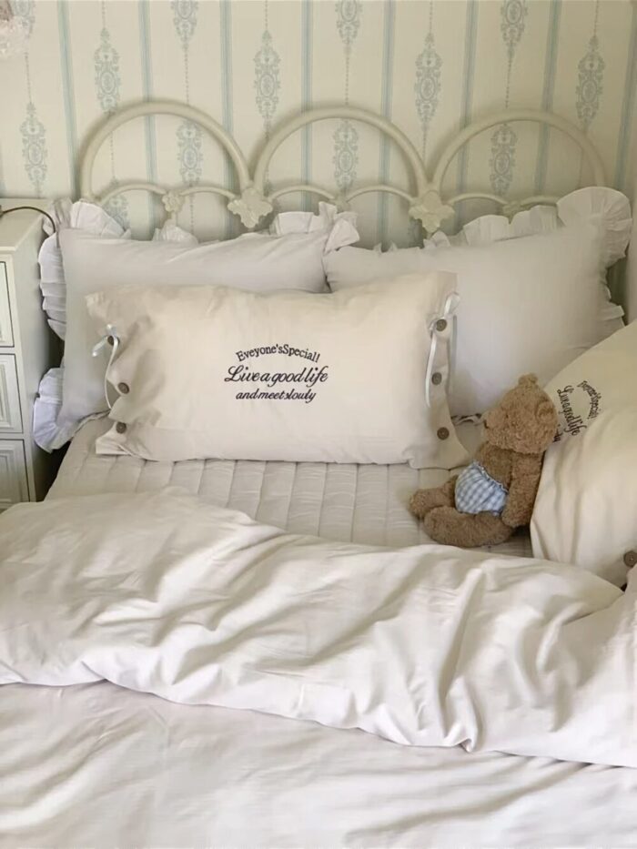 milky cotton bedding cover set - 画像 (2)