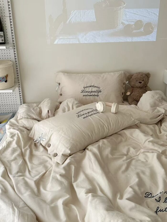milky cotton bedding cover set - 画像 (4)