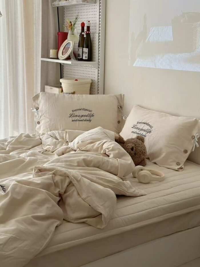 milky cotton bedding cover set - 画像 (3)