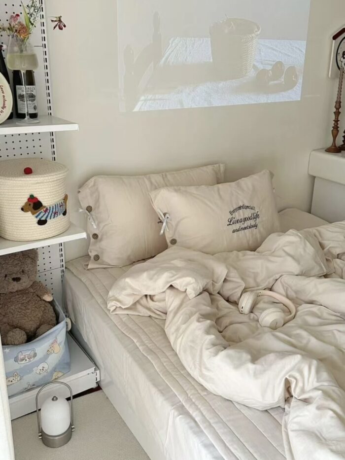 milky cotton bedding cover set - 画像 (7)