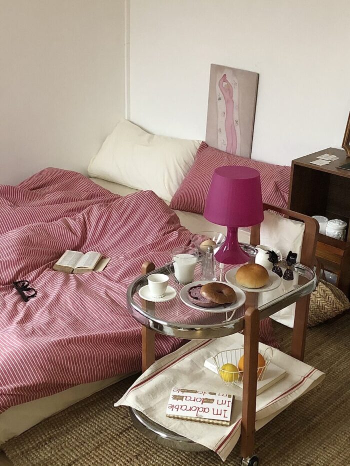 vintage oval glass trolley - 画像 (2)