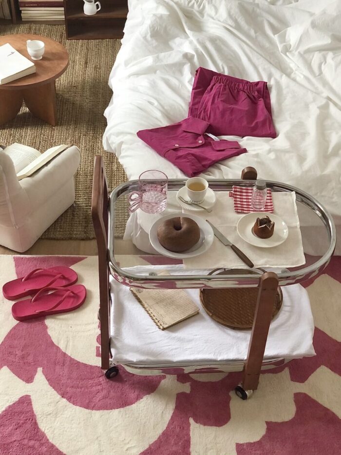 vintage oval glass trolley - 画像 (8)