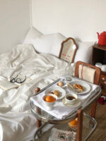 vintage oval glass trolley - 画像 (6)