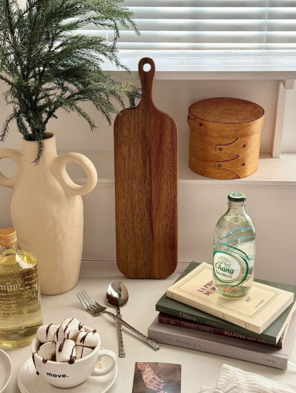 slim wooden cutting board