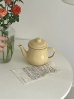 butter enamel tea pot - 画像 (2)