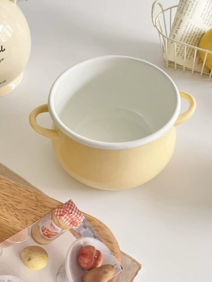IMG_0877 butter enamel cooking pan - 画像 (4)