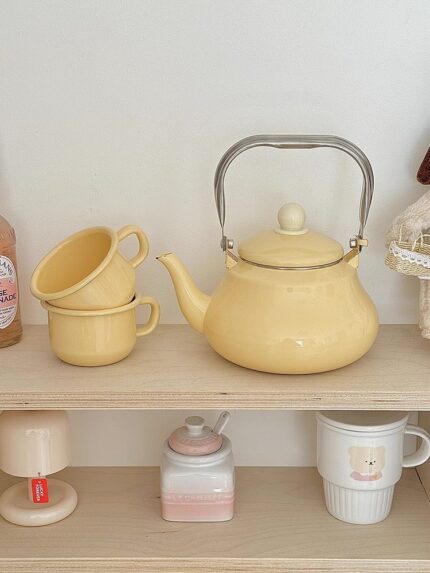 butter enamel kettle pot