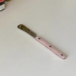 pink pearl butter knife