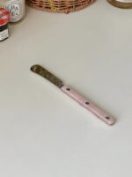 pink pearl butter knife