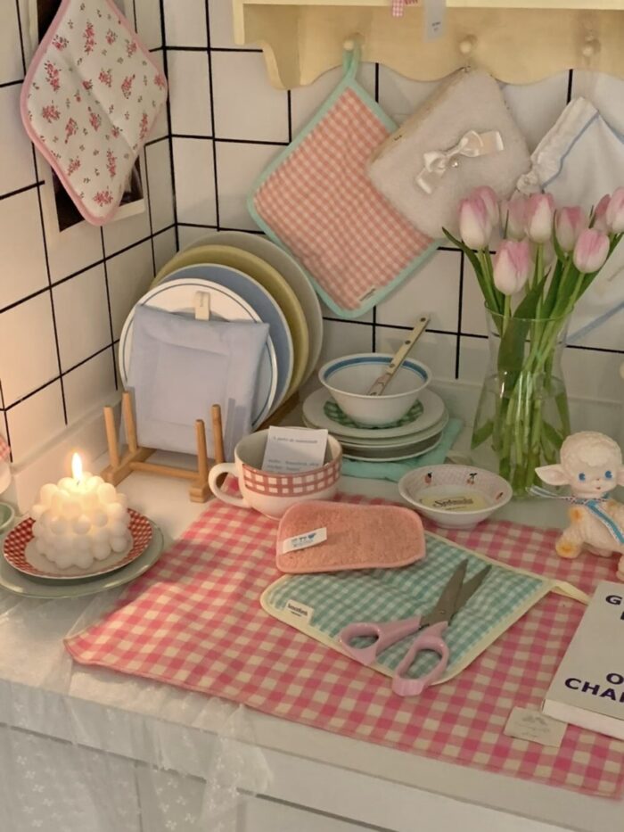 sunny check kitchen cloth - 画像 (10)