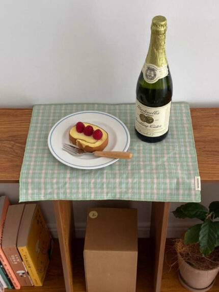 cozy check kitchen cloth