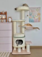 french macaron cat tower