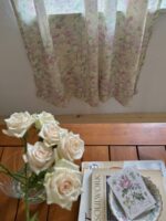 opértum lime lilac floral curtain - 画像 (3)