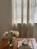 opértum lime lilac floral curtain - 画像 (2)