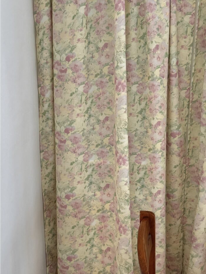 opértum lime lilac floral curtain - 画像 (4)