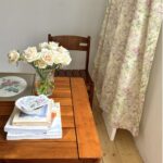 opértum lime lilac floral curtain