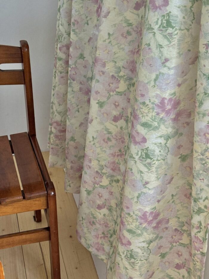 opértum lime lilac floral curtain - 画像 (8)