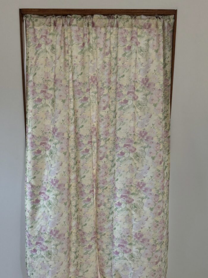 opértum lime lilac floral curtain - 画像 (6)