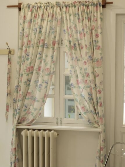 opértum rose satin curtain