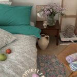 opértum green floral carpet