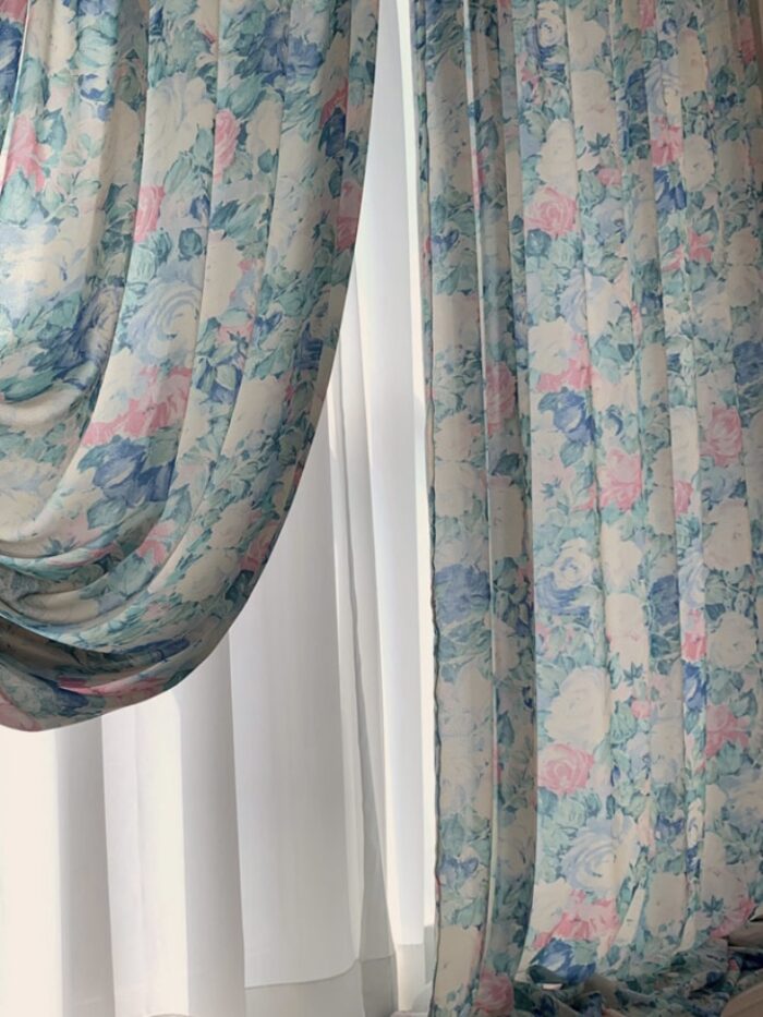 opértum turquoise rose curtain - 画像 (6)