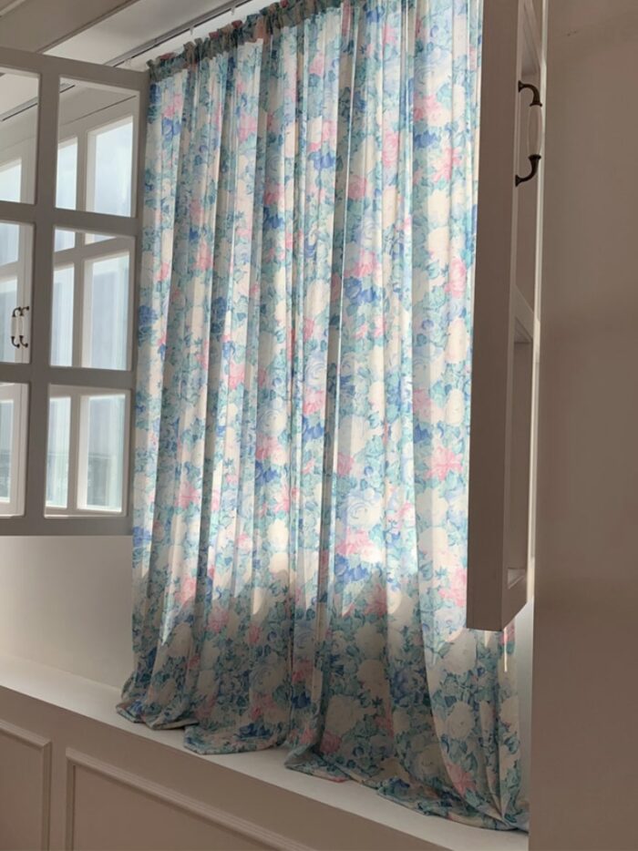 opértum turquoise rose curtain - 画像 (5)