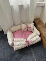 stripe ribbon pet bed - 画像 (6)