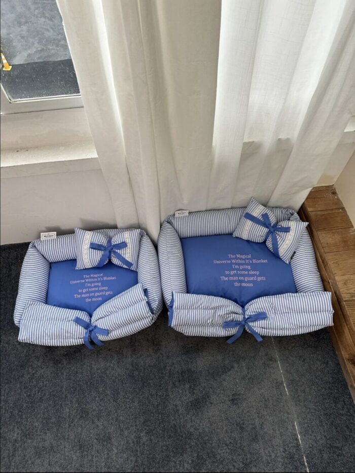 stripe ribbon pet bed - 画像 (12)