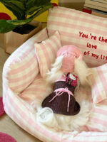 peach check pet bed - 画像 (12)