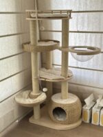 rattan cream cat tower - 画像 (5)