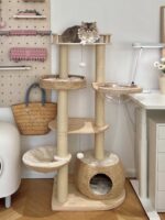 rattan cream cat tower - 画像 (7)
