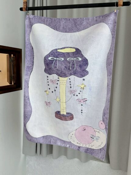 romantic light fabric poster