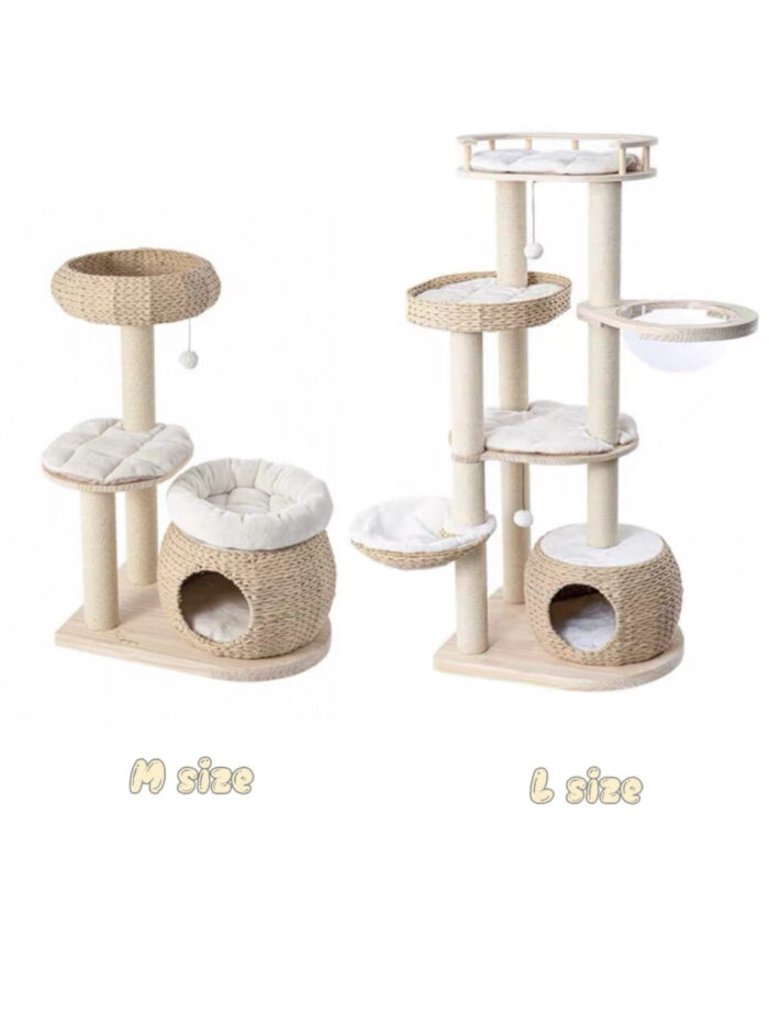 rattan cream cat tower - 画像 (9)