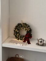 Midnight simple christmas wreath - 画像 (2)