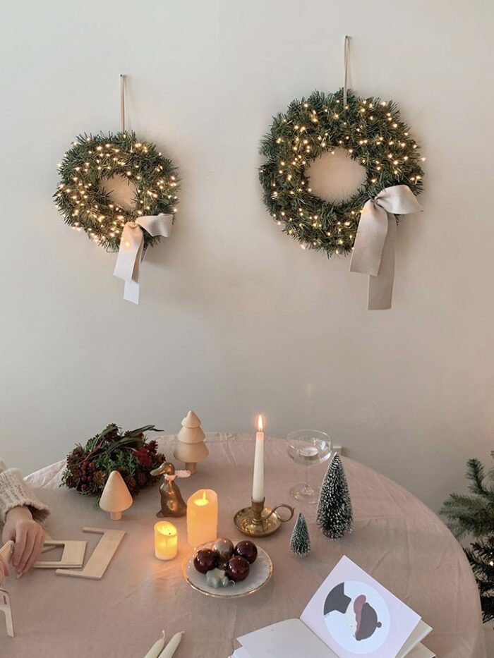 Midnight simple christmas wreath - 画像 (4)