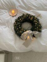 Midnight simple christmas wreath