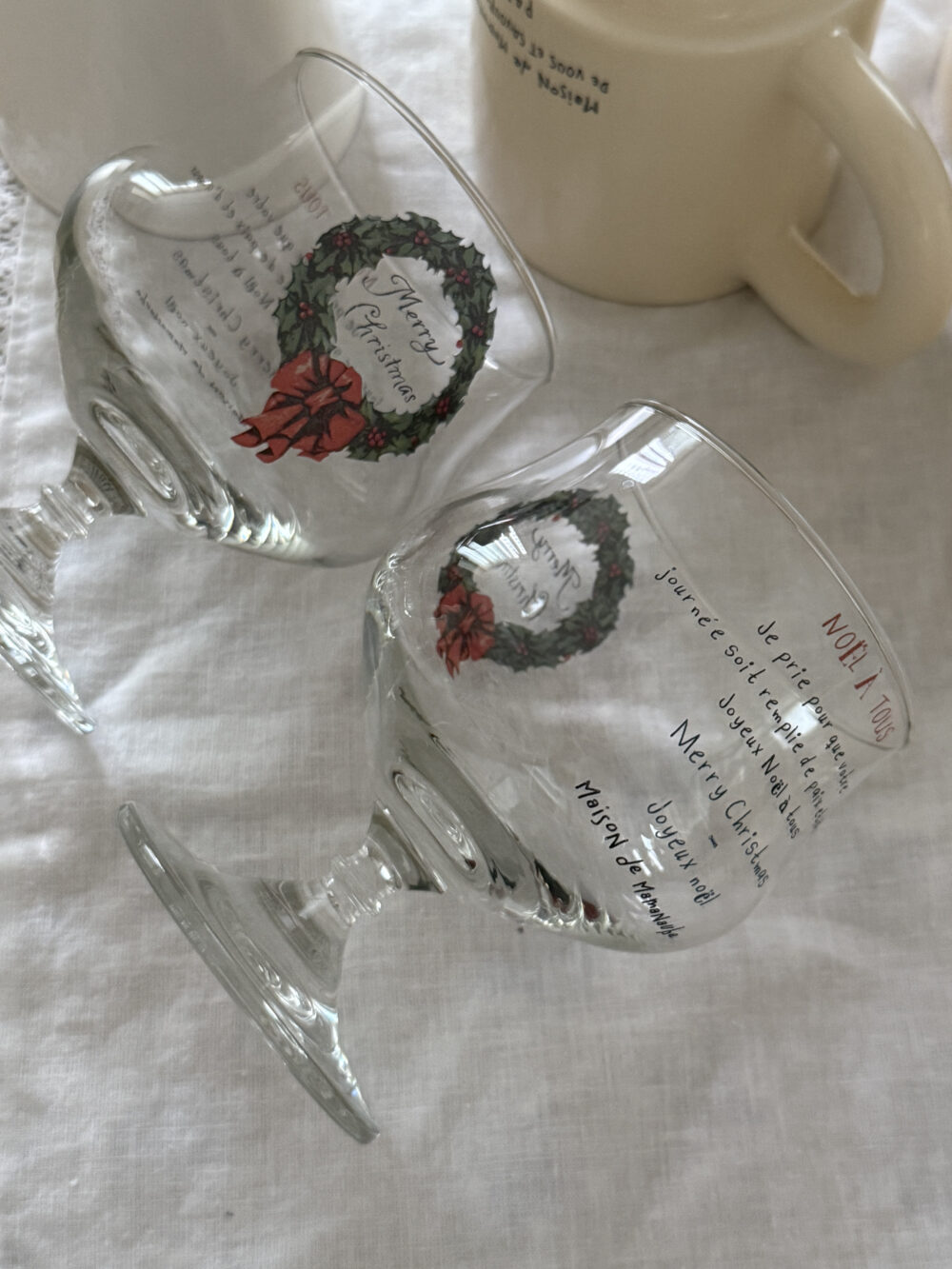 IMG_2446 Christmas Glass Wine Cup(2type) - 画像 (1)