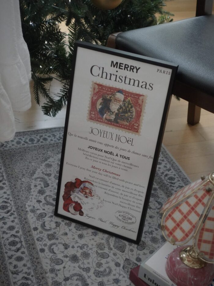 Christmas vintage poster&frame set(2type) - 画像 (8)