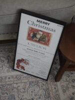 Christmas vintage poster&frame set(2type) - 画像 (2)