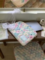 opértum cherry rose quilting laptop case