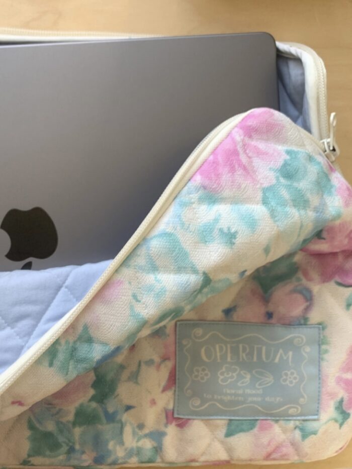 opértum cherry rose quilting laptop case - 画像 (8)