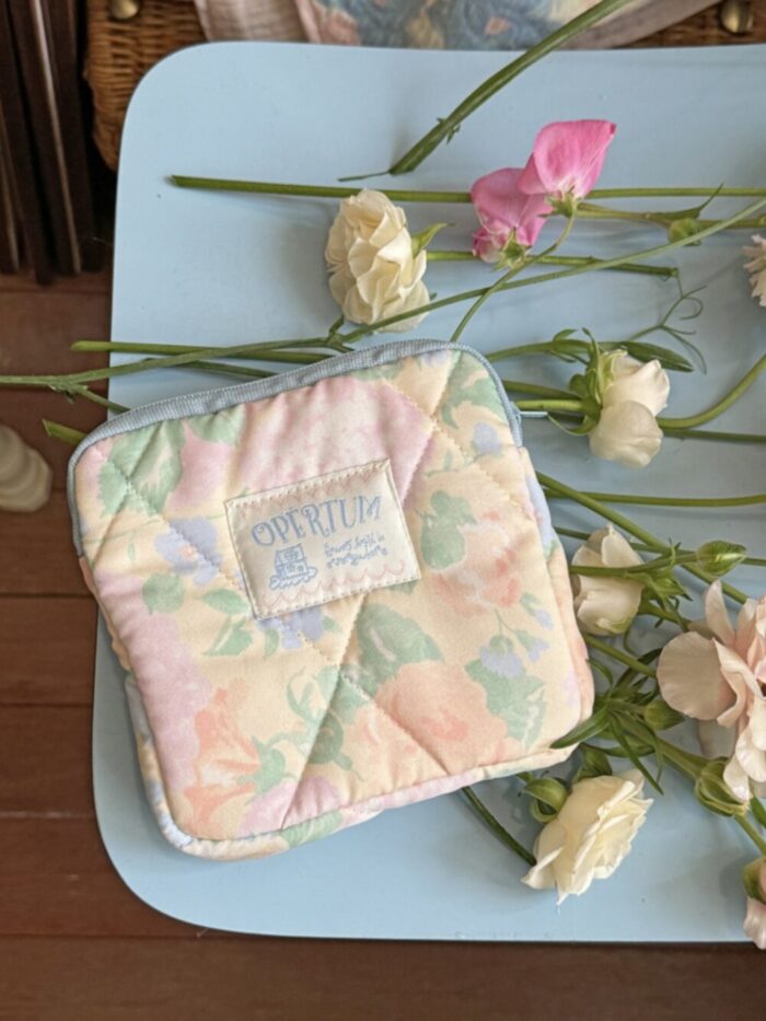opértum yellow peach quilting pouch - 画像 (7)