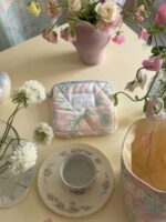 opértum yellow peach quilting pouch - 画像 (6)