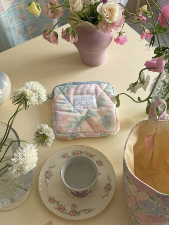 opértum yellow peach quilting pouch - 画像 (6)