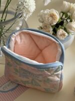 opértum yellow peach quilting pouch - 画像 (5)