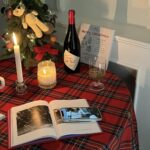 ［即納］red gingham tablecloth