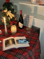 ［即納］red gingham tablecloth